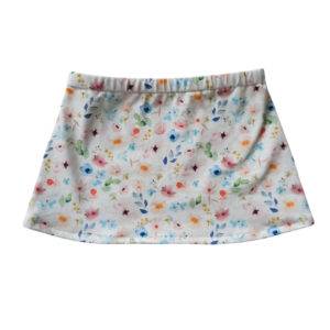 Rokje aquarel flowers maat 74/80