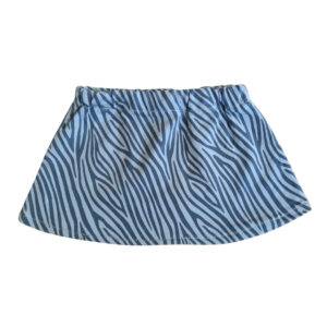 Rokje zebra blauw maat 74/80