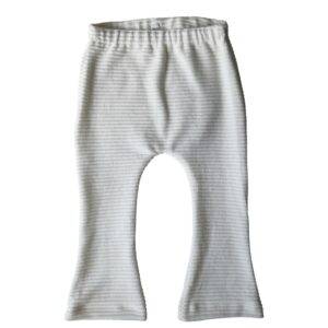 Flared legging creme ribtricot maat 86/92