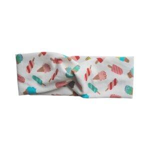 Twisted haarband – tricot ijsjes – maat 62/68