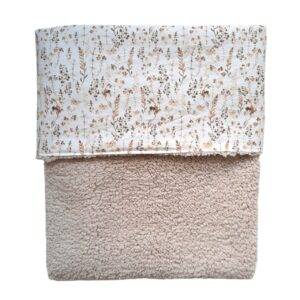 Wiegdeken teddy licht beige - droogbloemen