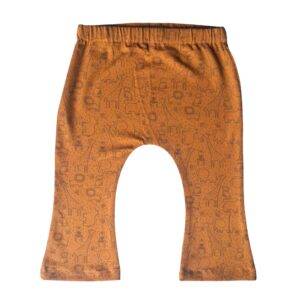Flared legging camel jungledieren maat 74/80
