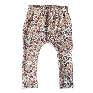 Legging vintage bloemen cacao maat 50/56
