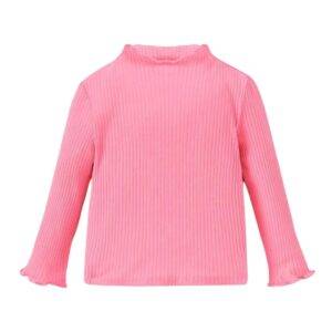 Donkerroze shirt lange mouw maat 50/56