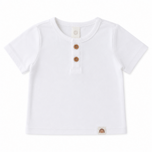 Shirt knoopjes wit maat 62/68