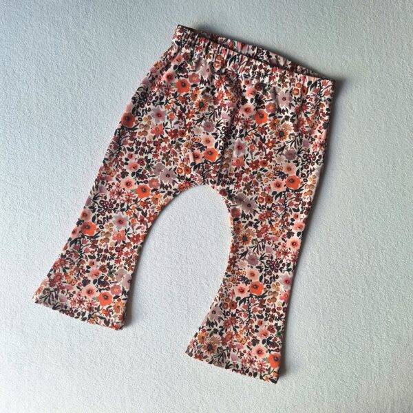 Flared legging aquarel flowers maat 74/80 - Afbeelding 2