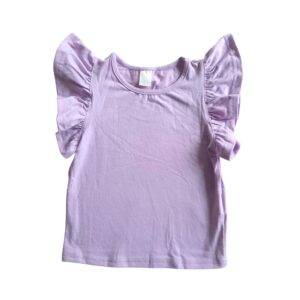 Lila shirt met ruches maat 50/56