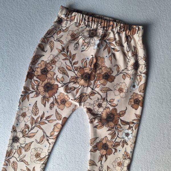 Legging bloem beige maat 98/104 - Afbeelding 2