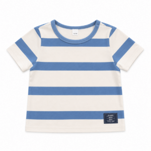 Shirt gestreept blauw/wit maat 62/68