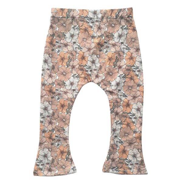 Flared legging bloemen bloesem maat 74/80