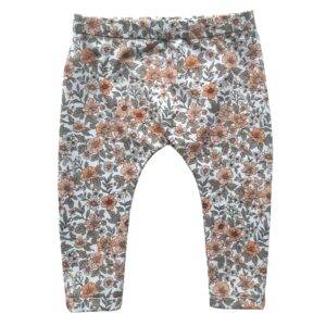 Legging floral perzik maat 50/56