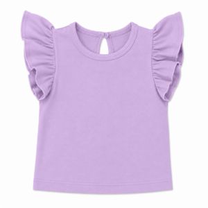 Lila shirt ruches maat 50/56