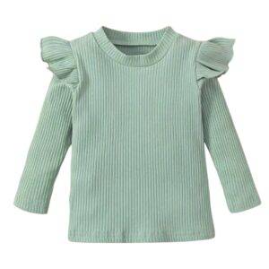 Mintgroen shirt lange mouw maat 110