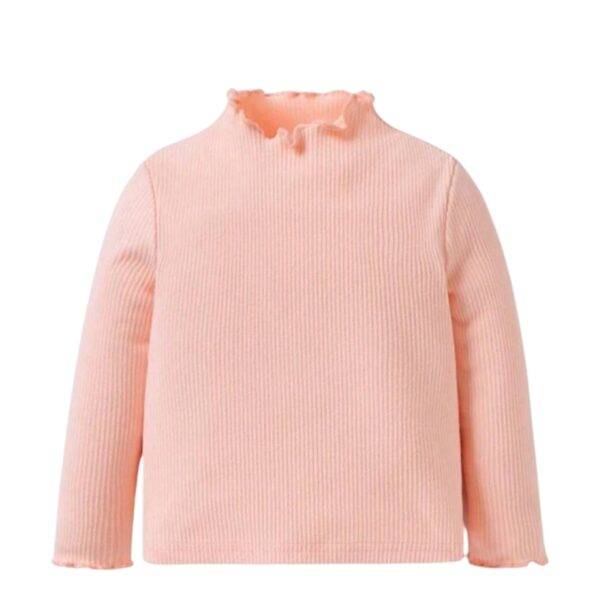 Lichtroze shirt rib maat 62/68