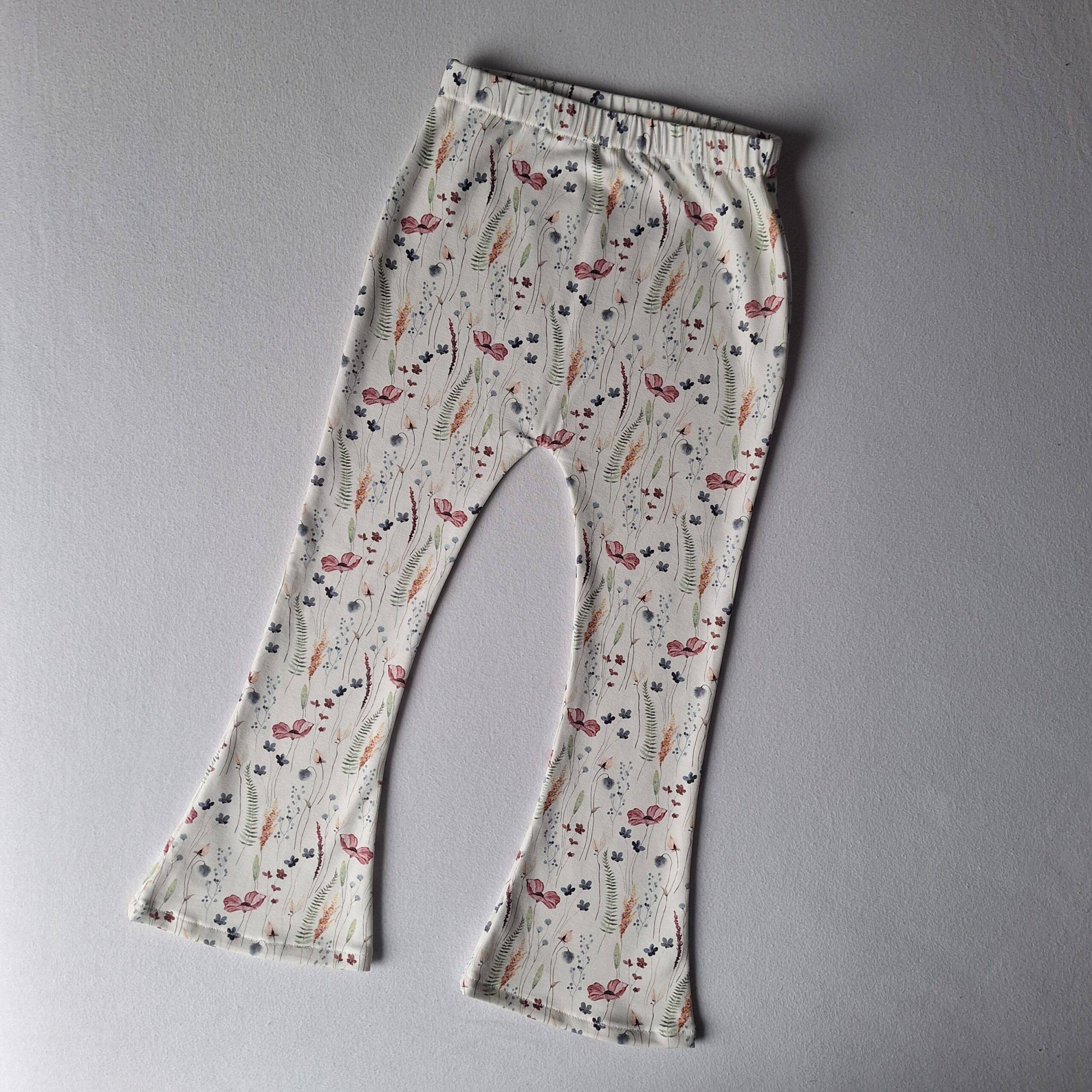 Flared legging veld klaproos maat 98/104 - Afbeelding 2