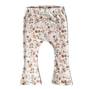Flared legging herfstbloem maat 74/80
