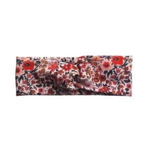 Twisted haarband – tricot aquarel flowers – maat 86/92