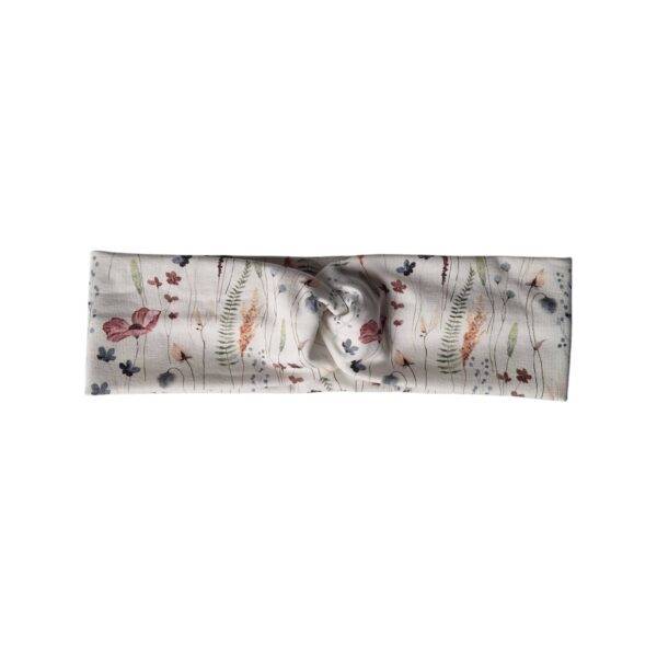 Twisted haarband – tricot veld klaproos – maat 86/92