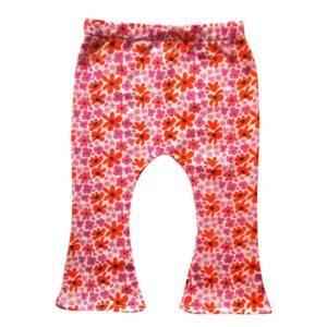Flared legging fuchsia retro maat 86/92
