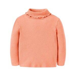 Longsleeve rib perzik maat 50/56