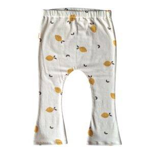 Flared legging citroentjes maat 86/92