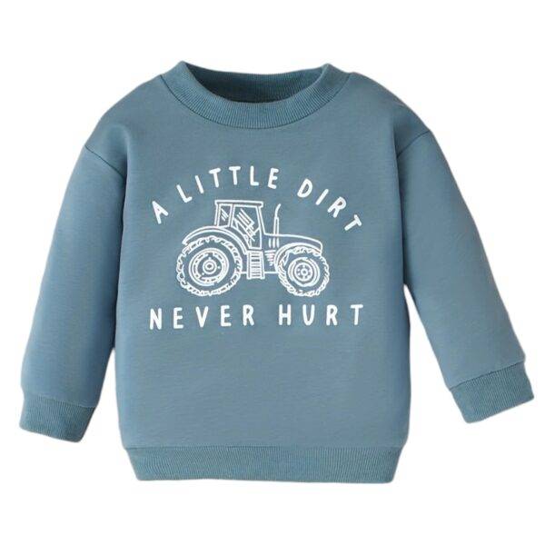 Trui blauw trekker maat 74/80