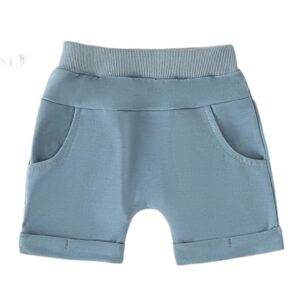 Lichtblauw short maat 86/92