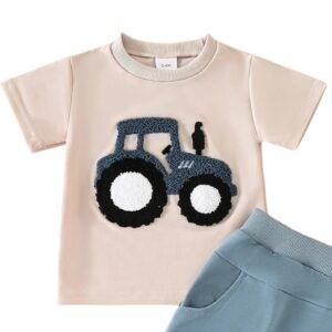 Shirt blauwe trekker maat 86/92