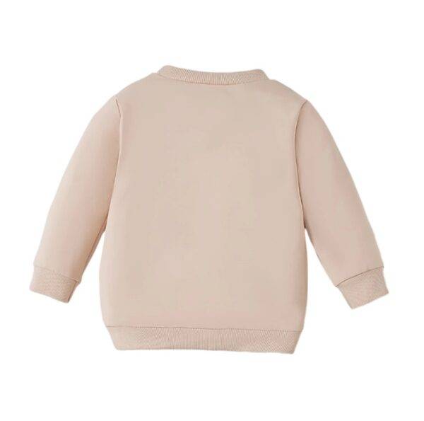 Trui beige met groene trekker – maat 74/80 - Afbeelding 4