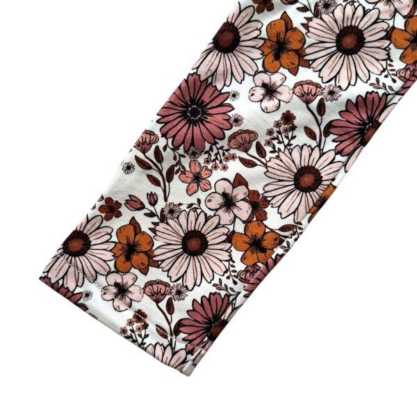 Legging vintage madeliefjes klei roze maat 98/104 - Afbeelding 3