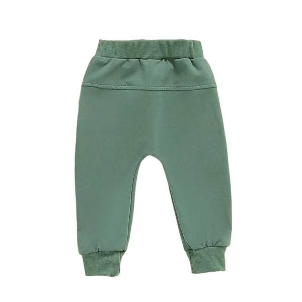 Legging groen met strik maat 74/80 - Afbeelding 2