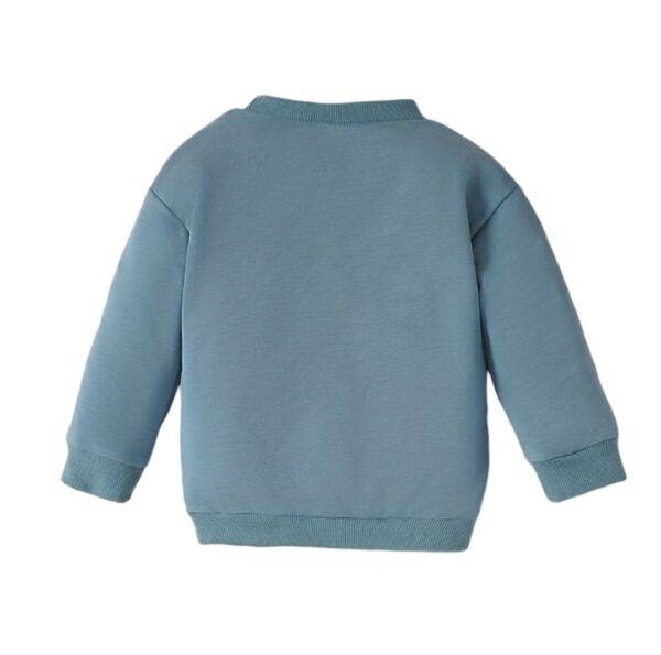 Trui blauw trekker maat 74/80 - Afbeelding 2