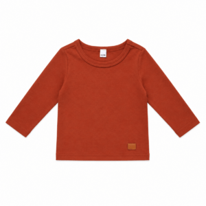 Roest gemêleerd shirt maat 62/68