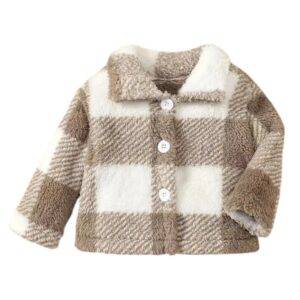 Teddy jas geruit maat 74/80
