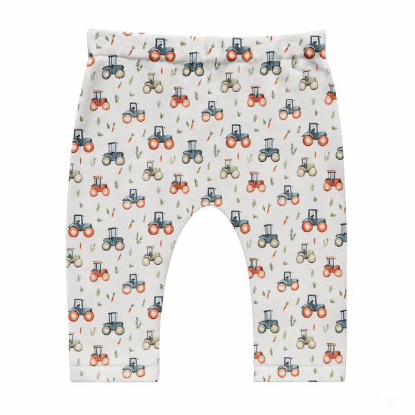 Legging lichtblauw met trekkers maat 50/56