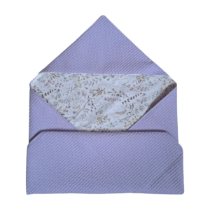 Wikkeldoek lila wafel - natuurbladeren