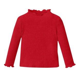 Felrood shirt lange mouw maat 50/56