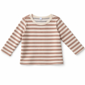 Shirt gestreept bruin maat 86/92