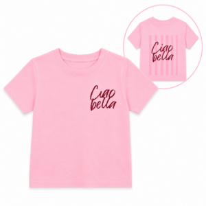 Lichtroze shirt Ciao Bella maat 122/128